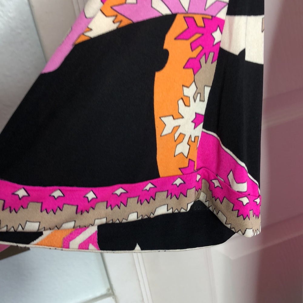 Vintage Leonard Paris silk floral abstract maxi dress - Picture 7 of 16